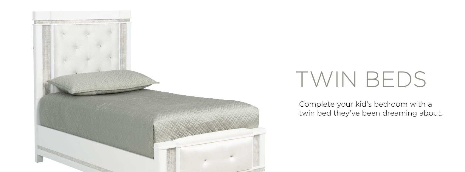Twin Beds. Maximize your space with stylish twin beds.